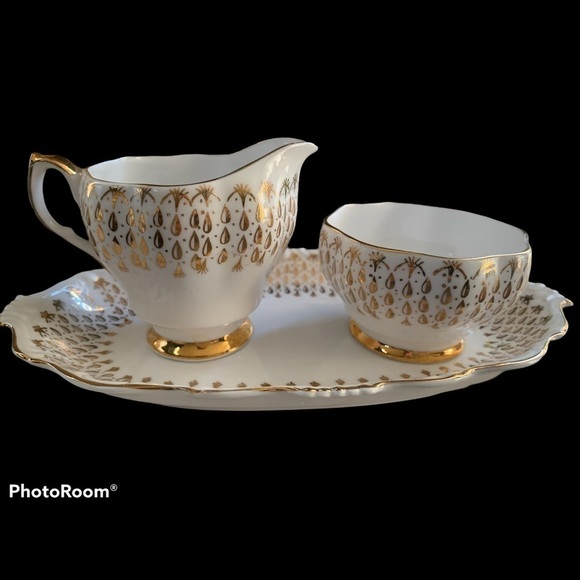 Vintage Queen Anne Sugar & Creamer Set - Picture 1 of 5